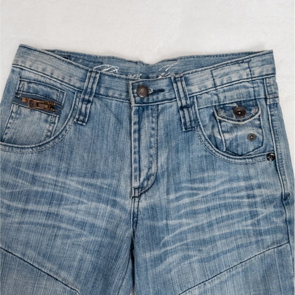 Vintage Y2K Cars Jeans - Men's Straight Leg Stencil Logo Denim Pants -β Size 14 - Picture 3 of 12